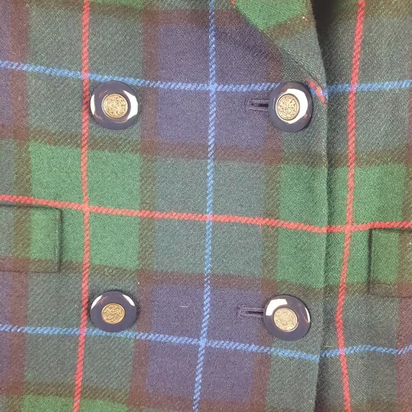 Vintage Sophisticate & Company Plaid Wool Blazer Jacket - Picture 8 of 14